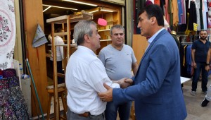 Dündar'dan İşyeri Yanan Esnafa Ziyaret