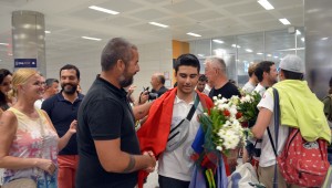 Dünya Şampiyonu Baytur coşkuyla karşılandı