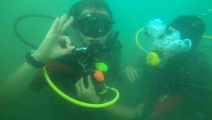 "Engelliler 30 Ağustos Zafer Bayramı'nı su altında kutladı"