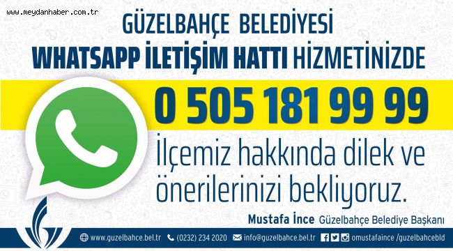 Güzelbahçe Belediyesi WhatsApp İletişim Hattı Açıldı