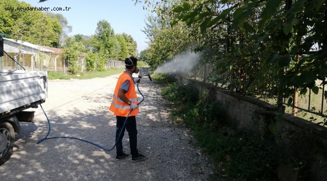 İLAÇLAMA İÇİN 6 EKİP AYNI ANDA ÇALIŞIYOR ÇALIŞMALAR 24 SAAT DEVAM EDİYOR