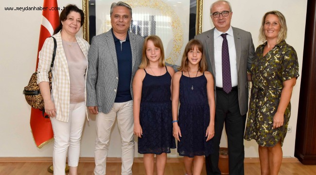 Kaymakam Arısoy'a veda ziyareti