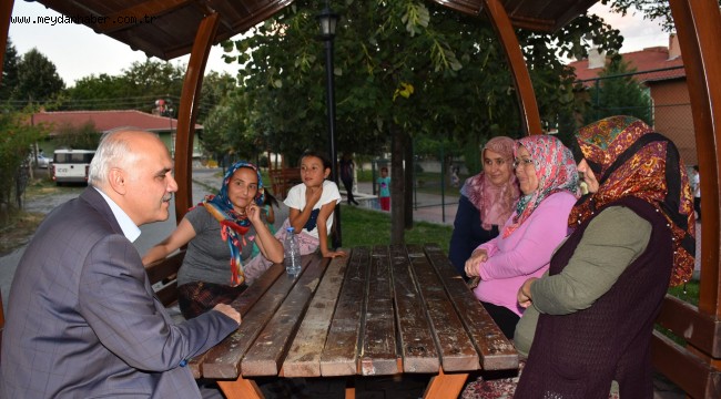 Kızılcahamam Belediye Başkanı Acar, Karşıyaka Mahallesinde Kadınlarla Sohbet Etti