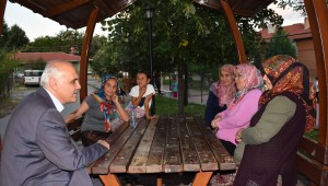 Kızılcahamam Belediye Başkanı Acar, Karşıyaka Mahallesinde Kadınlarla Sohbet Etti