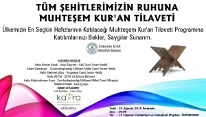 Kızılcahamam Belediyesi Muhteşem Kur'an Tilavetine Hazırlanıyor