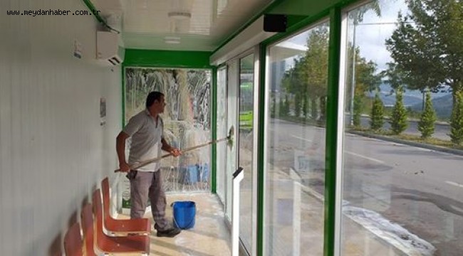 Kocaeli'de tüm duraklar bakımlı ve temiz