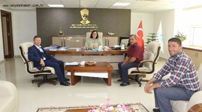 Küpeler Muhtarı Genel Müdür Başaran'ı Ziyaret Etti