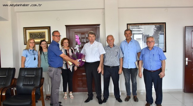 MALKARA KENT KONSEYİ BAŞKANI HASAN AKÇAY MALKARA İLÇE KAYMAKAMI ERKAN KARAHAN'I ZİYARET ETTİ