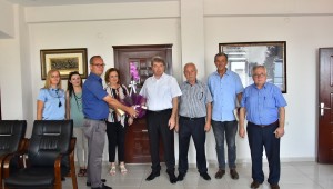 MALKARA KENT KONSEYİ BAŞKANI HASAN AKÇAY MALKARA İLÇE KAYMAKAMI ERKAN KARAHAN'I ZİYARET ETTİ