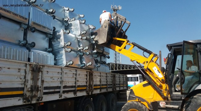 Saruhanlı Belediyesi 125 Yeni Çöp Konteynırı Satın Aldı