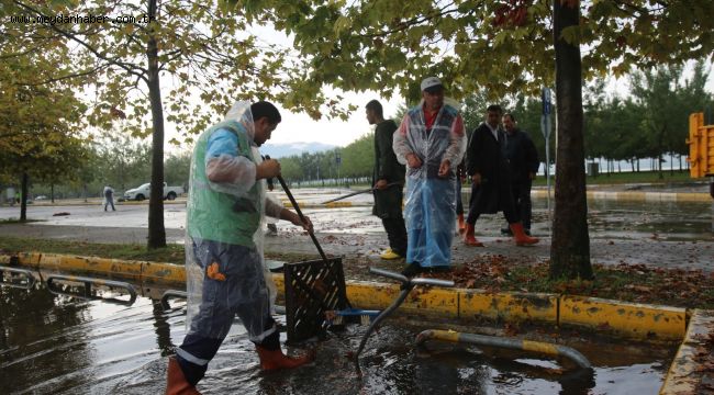 Şiddetli yağışta Büyükşehir teyakkuzda