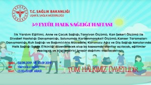 3-9 Eylül Halk Sağlığı Haftası Etkinlikleri