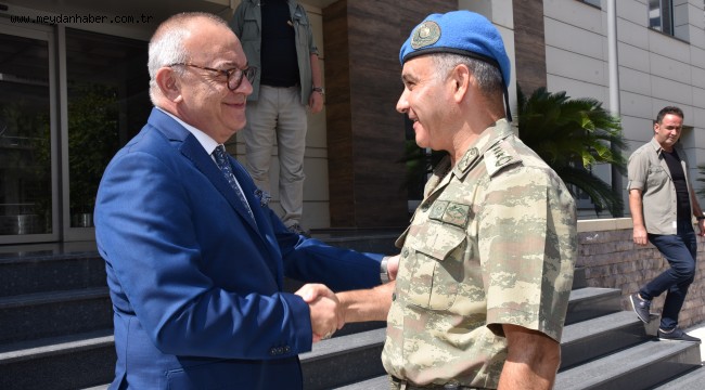 Albay Dere'den Başkan Ergün'e Veda Ziyareti