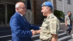 Albay Dere'den Başkan Ergün'e Veda Ziyareti