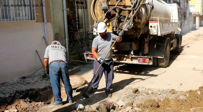 ALTYAPI HATLARINDA BAKIM VE ONARIM SÜRÜYOR