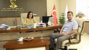 Başaran, Gümele Muhtarı Yılmaz'ı Ağırladı