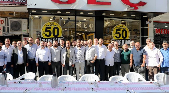 BAŞKAN ERCAN ESNAFLA BULUŞUYOR