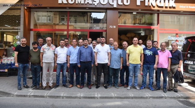 BAŞKAN ŞENLİKOĞLU, FINDIK TÜCCARLARI İLE BİR ARAYA GELDİ