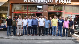 BAŞKAN ŞENLİKOĞLU, FINDIK TÜCCARLARI İLE BİR ARAYA GELDİ