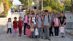 Başkan Serdar Aksoy çocukların yüzünü güldürdü