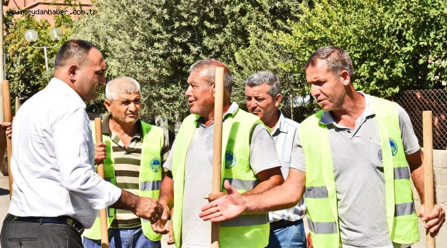 BAŞKAN YILMAZ, ÇALIŞMALARI YAKINDAN TAKİP EDİYOR