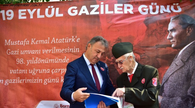 Bornova'da gazilere vefa