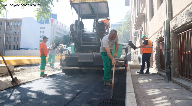 ÇANKAYA'DA ASFALT ÇALIŞMALARI TAM GAZ