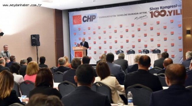 "CHP Parti Meclisi'' Sivas Kongresi 100. Yıl Dönümü Sonuç Bildirgesi"