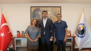 Cumhuriyet ve Birgün Gazetesi'nden Başkan Gökhan Yüksel'e Ziyaret