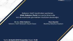 DİLEK SABANCI PARKI YENİLENEREK BEŞİKTAŞ'TA HİZMETE AÇILIYOR!