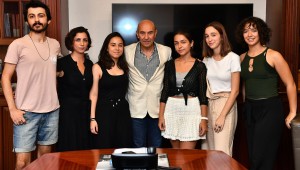 İklim aktivistleri Başkan Soyer'i ziyaret etti