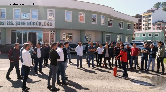 İTFAİYE MÜDÜRLÜĞÜ'NDEN GÖRSEL VE UYGULAMALI EĞİTİM