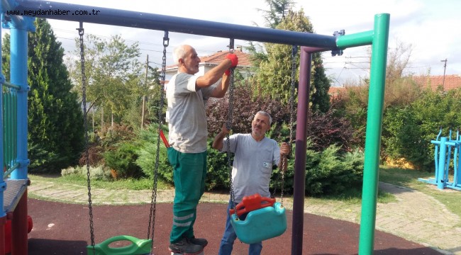 İZMİT'TE PARKLAR YENİLENİYOR