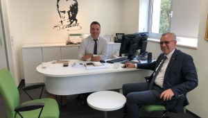 Keşan Belediye Başkanı Mustafa Helvacıoğlu, Garanti ve İş Bankası Şube Müdürlerini Ziyaret etti