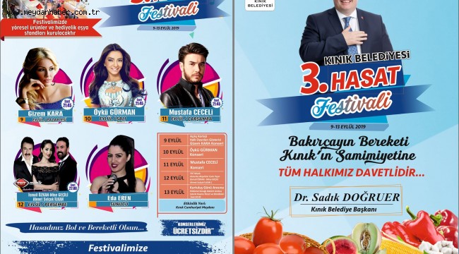 KINIK 3.HASAT FESTİVALİNE HAZIRLANIYOR 