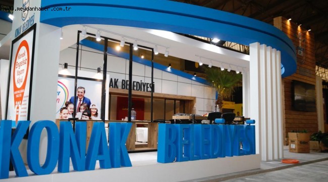 KONAK BELEDİYESİ'NİN FUAR STANDI SÜRPRİZLE DOLU