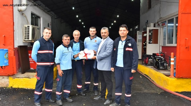 MALKARA BELEDİYE BAŞKANI ULAŞ YURDAKUL MALKARA İTFAİYE İSTASYONUNU ZİYARET ETTİ