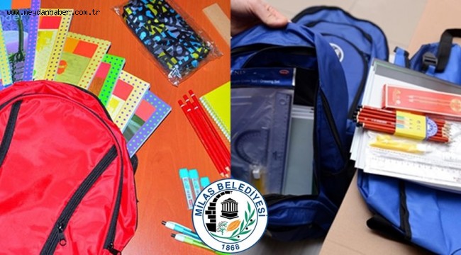 MİLAS BELEDİYESİNDEN ÖĞRENCİLERE KIRTASİYE YARDIMI