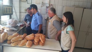 NEVŞEHİR'DE EKMEK VE PİDE ÜRETİMİ YAPAN İŞLETMELER DENETLENDİ
