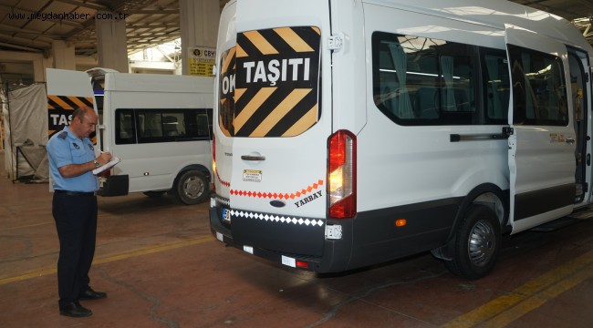 OKUL SERVİSLERİ DENETİMDEN GEÇTİ