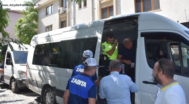 OKUL SERVİSLERİ DENETLENİYOR