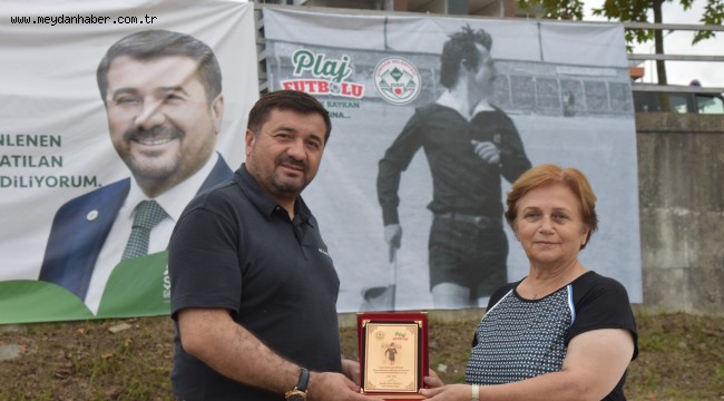 PLAJ FUTBOLU BÜYÜK HEYECANA SAHNE OLDU