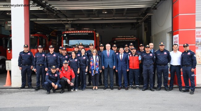 Vekil Aydemir gönüllü itfaiyeci oldu  