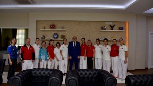 Başkan Acar, ziyaretlerinden dolayı teşekkür ederek başarılar diledi.