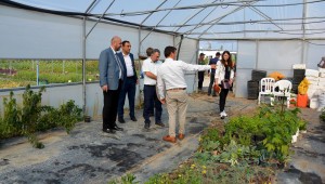 BAŞKAN  AYDIN, BALIKESİR TIBBI AROMATİK BİTKİLER MERKEZİ'Nİ GEZDİ  