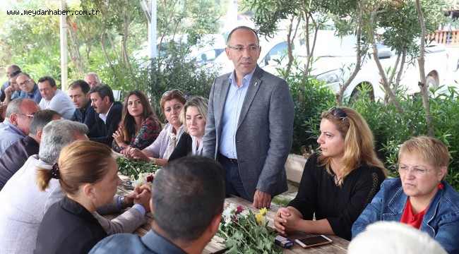 BAŞKAN OĞUZ MUHTARLARLA BİRARAYA GELDİ