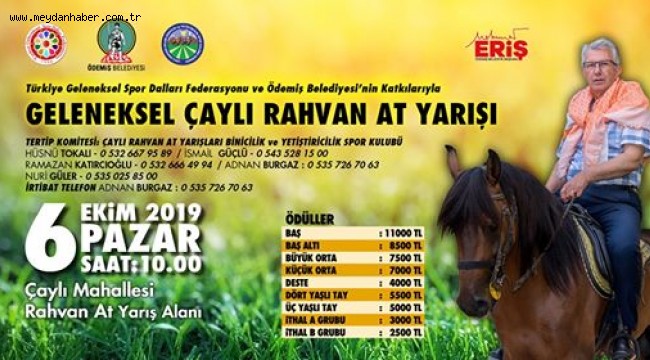Çaylı'da rahvan at yarışı heyecanı