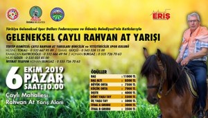 Çaylı'da rahvan at yarışı heyecanı