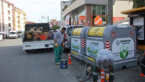 ÇÖP KONTEYNERLERİ ÖNÜNE ARAÇ PARK ETMEYELİM