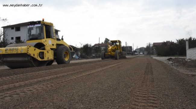 CUMHURİYET  MAHALLESİNDE  YENİ YOL AÇMA ÇALIŞMALARI TAMAMLANMAK  ÜZERE